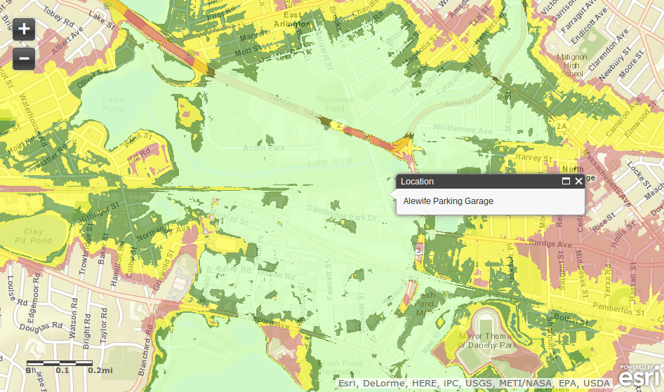 Army Corps of Engineers interactive Hurricane Inundation Map