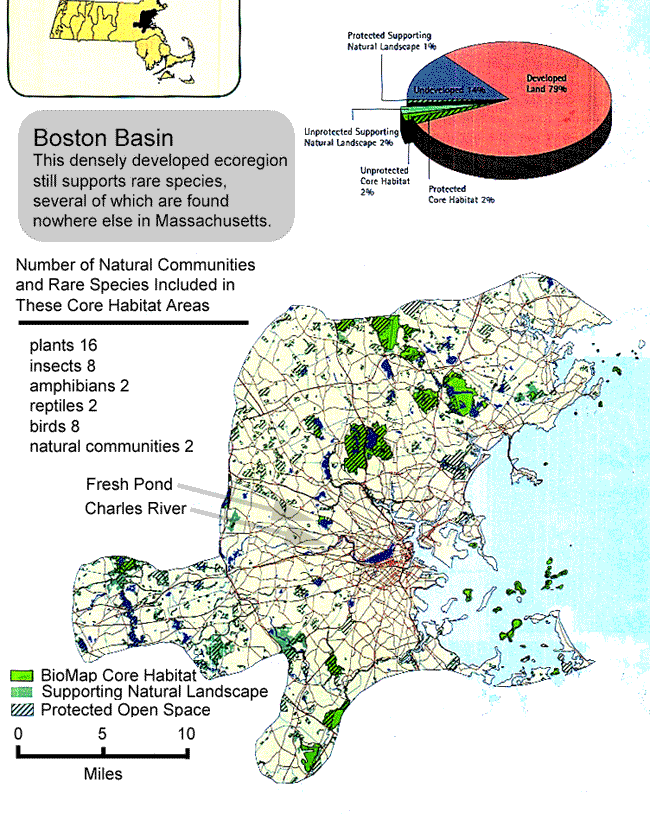 Boston Basin ecoregion map